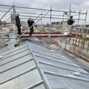 Travaux de couverture en zinc